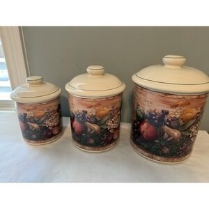 CIC Certified Int.Corporation By Pamela Gladding Set Of 3 Kitchen Storage Cont